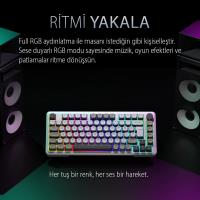 INCA IKG-455 EMPOUSA GASKET HOT SWAP POSH TRİ-MODE MAKRO RGB MEKANIK GAMING KLAVYE-BEYAZ kablosuz ve kablolu kulanma özl - 6